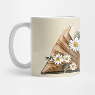 Flowers Growing From Book Mug